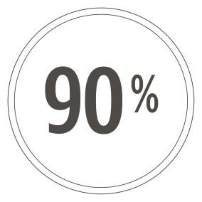 בקבוק מ-90% פלסטיק ממוחזר