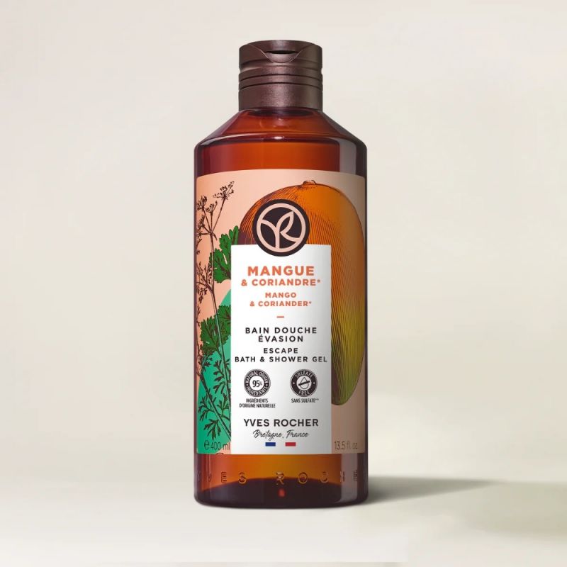 תמונת מוצר - ג’ל רחצה ממריץ בניחוח מנגו כוסברה מסדרת Bain nature 2024 - מחיר המוצר 42.0000 ש״ח