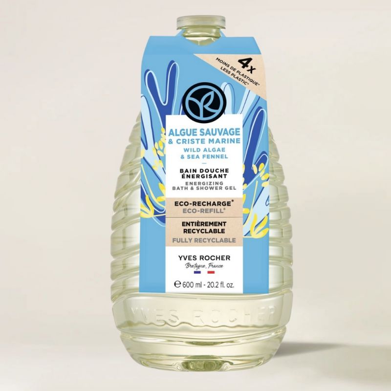 תמונת מוצר - ג’ל רחצה בניחוח פרשי ונקי של אצות ים (אריזת מילוי) מסדרת Bain nature 2024 - מחיר המוצר 59.9000 ש״ח