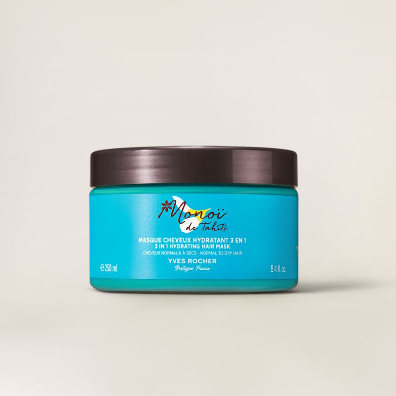 תמונת מוצר - מסכת הזנה לשיער 3 ב-1 מונוי האגדי מסדרת Monoi De Tahiti - מחיר המוצר 105.0000 ש״ח